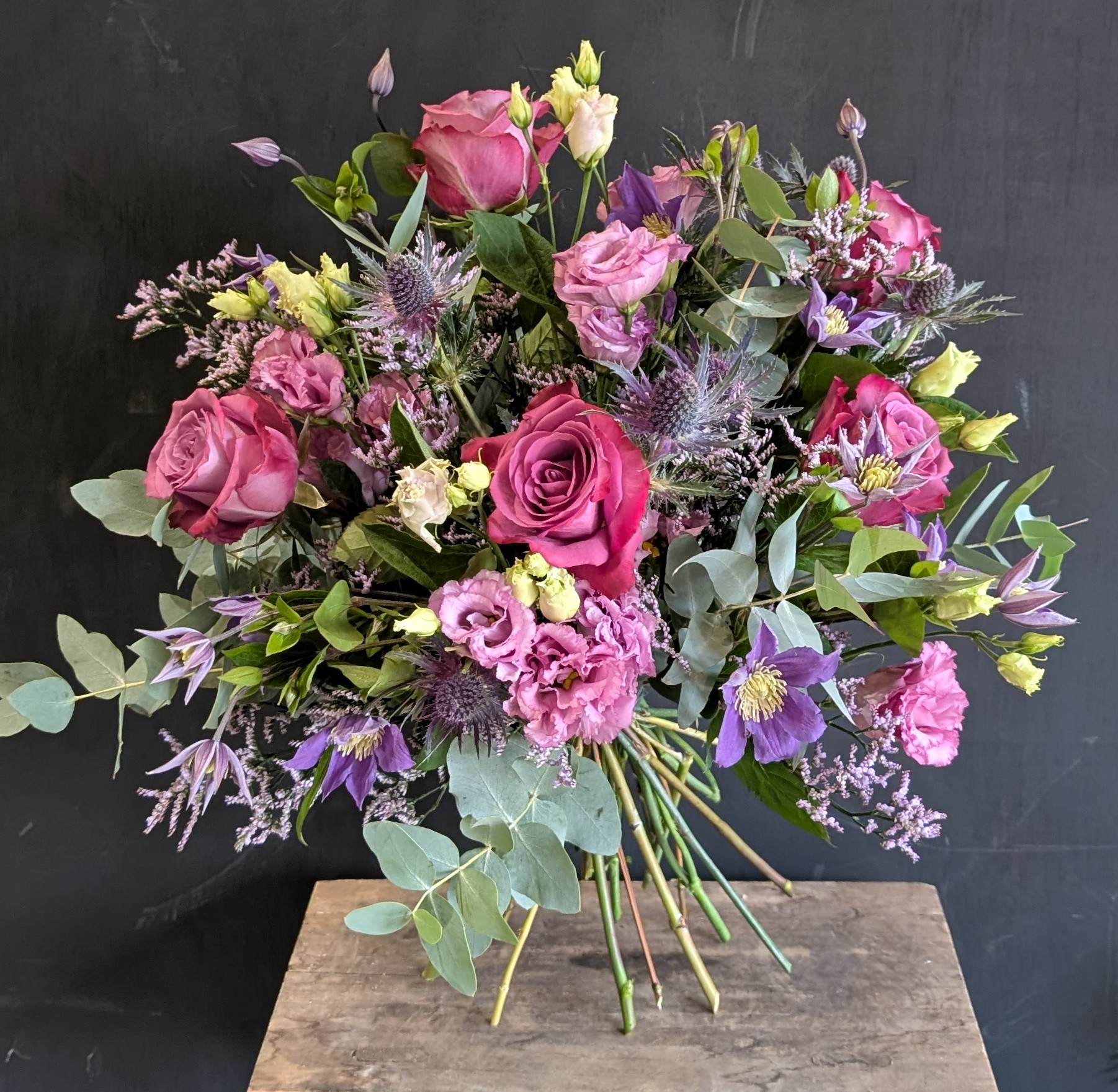 Dansk medium spring purple bouquet